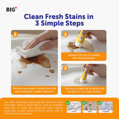Big+ Instant Stain Remover Pen 20mL | Effective Precise Cleaning Big+