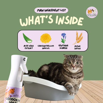 OVO Pet Deodorant Spray 300mL | Soothe Irritated Skin & Remove Odours OVO Pet