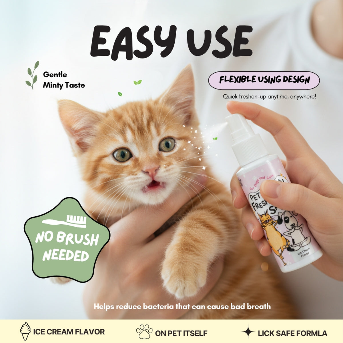 OVO Pet Oral Spray 60mL | Naturalise Odour & Support Teeth OVO Pet