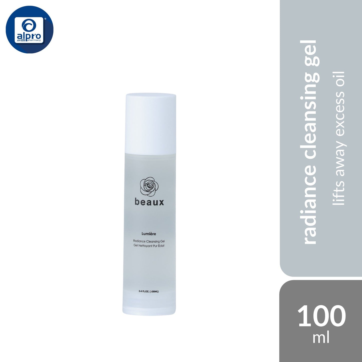 beaux Lumière Radiance Cleansing Gel 100ml | Lifts Away Excess Oil Beaux