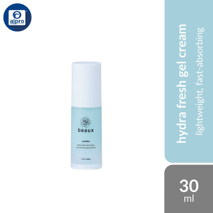 beaux Lumière Hydra Fresh Gel Cream 30ml | Lightweight, Fast-Absorbing Beaux