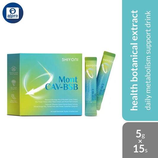 Shiyoni Mont CAV-BSB Botanical Extract Beverage 5g ×15s | Daily Metabolism Support Drink Shiyoni