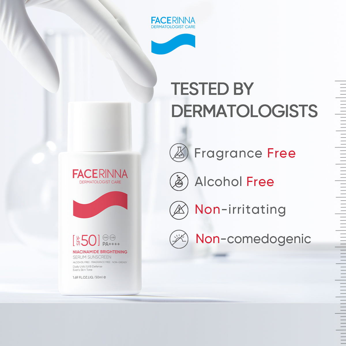 [Group Buy Delivery Starts: 20/7/2026] Facerinna Niacinamide Brightening Serum Sunscreen SPF 50 PA++++ | No White Cast Group Buy