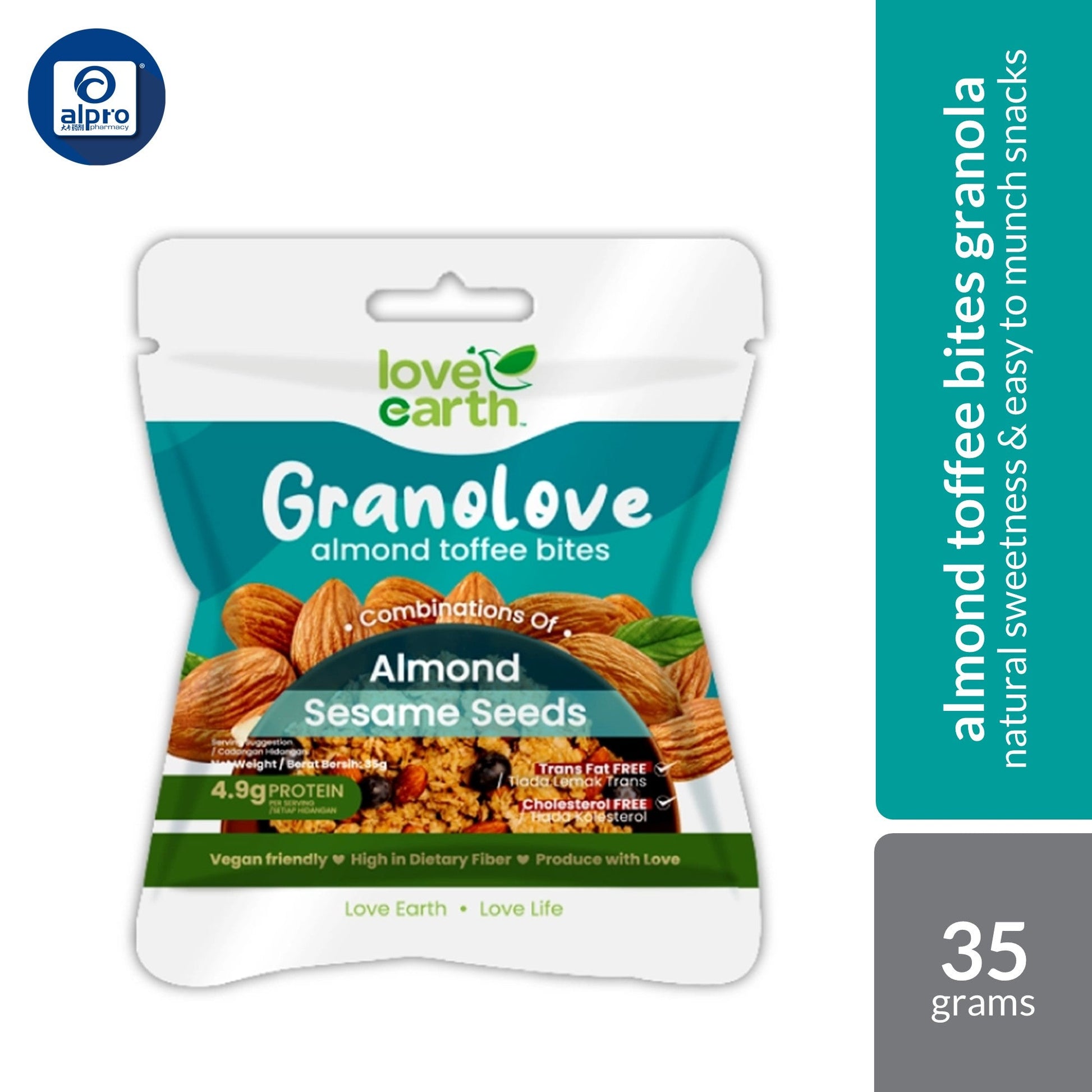 [Group Buy Delivery Starts: 4/8/2026] Love Earth Snack Pack Granolove (Toffee/Apricot/Quinoa Cranberry/Nutty Banana) 35g Group Buy