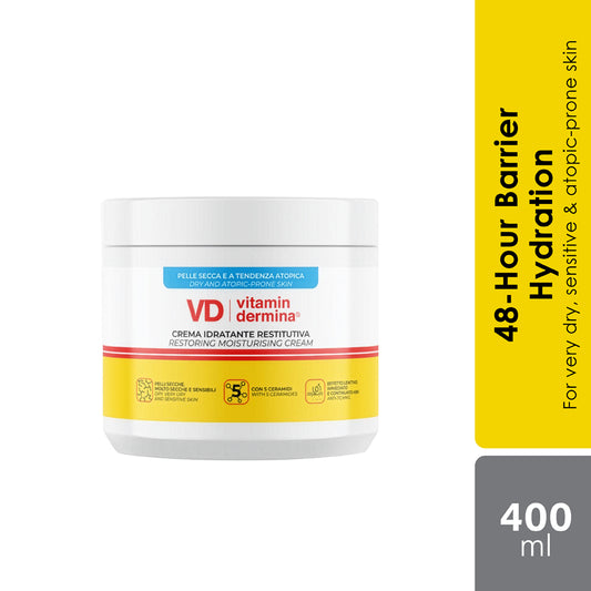 Vitamindermina Restoring Moisturizing Cream 400ml | Long-Lasting Hydration