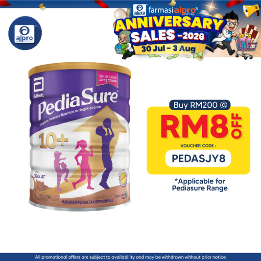 Abbott Pediasure 10+ Choco 850g Pediasure
