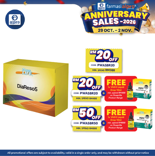 Powerlife Diareso5 12X10s | General Health Maintainence
