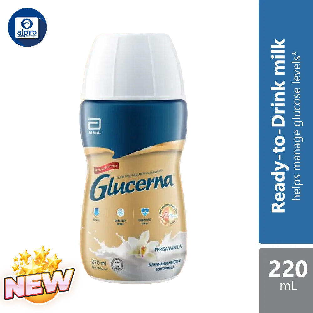 Glucerna Vanilla 220ml Ready to Drink Glucerna