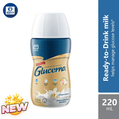 Glucerna Vanilla 220ml Ready to Drink Glucerna
