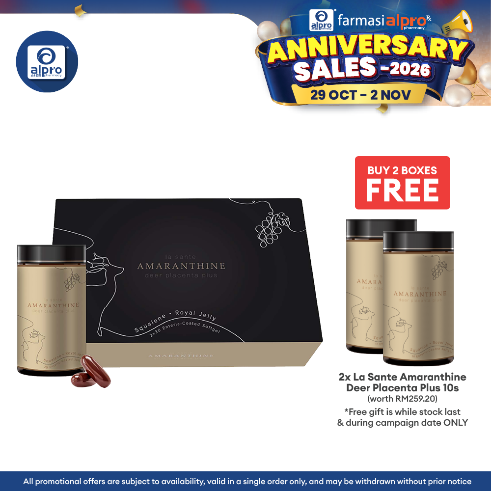 La Sante Amaranthine Deer Placenta Plus 2x30s | Reduce Signs of Aging