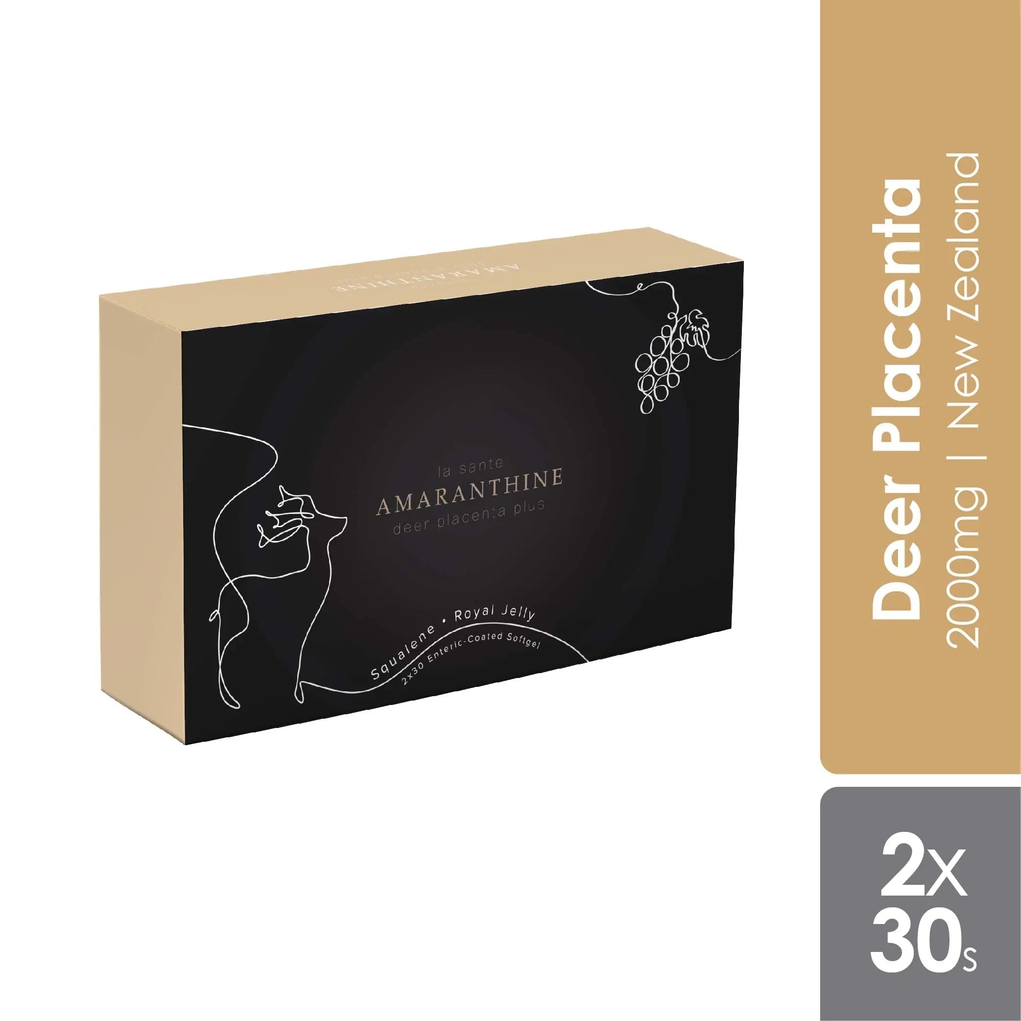 La Sante Amaranthine Deer Placenta Plus 2x30s | Reduce Signs of Aging La Sante