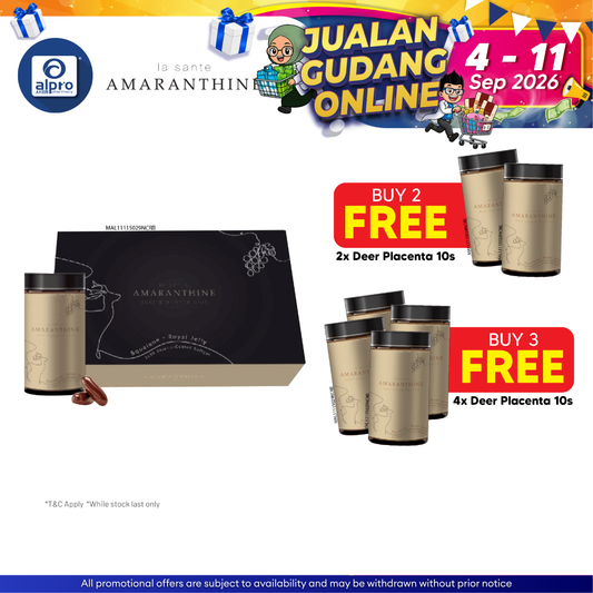 La Sante Amaranthine Deer Placenta Plus 2x30s | Reduce Signs of Aging La Sante