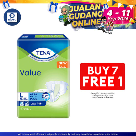Tena Value Plus L Size 8s | Adult Diapers Tena
