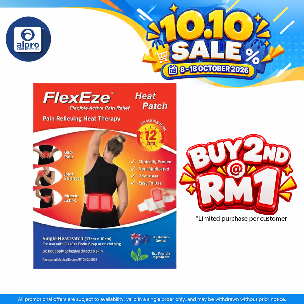 FlexEze Heat Patch Retail Pack 1s | Clinically Proven