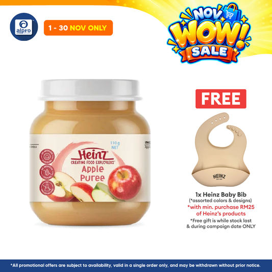 Heinz Apple Puree Jar Fruit 110g