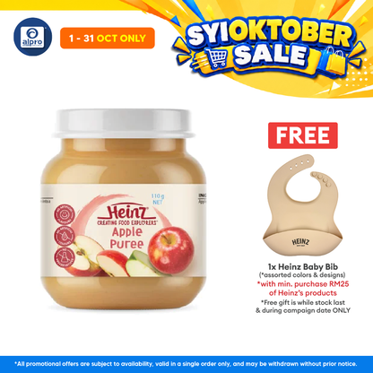 Heinz Apple Puree Jar Fruit 110g