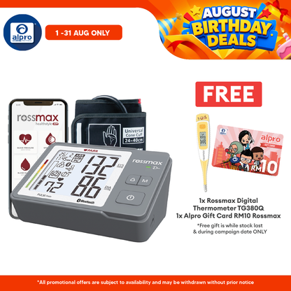 Rossmax Z5 Blood Pressure Monitor (PARR) | With Bluetooth And Type C USB Rossmax