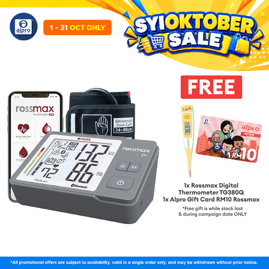 Rossmax Z5 Blood Pressure Monitor (PARR) | With Bluetooth And Type C USB