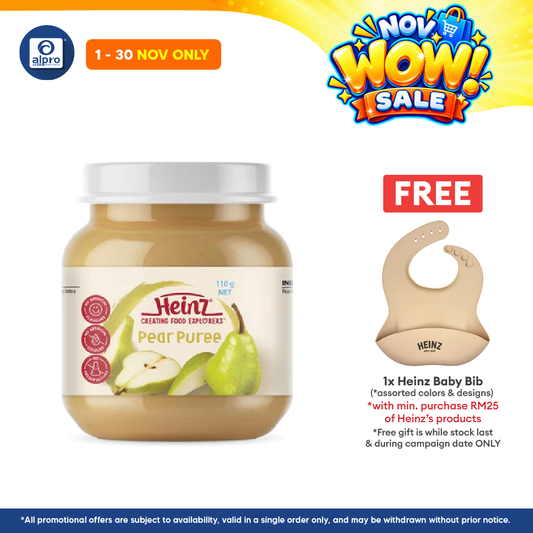 Heinz Pear Puree Jar Food 110g