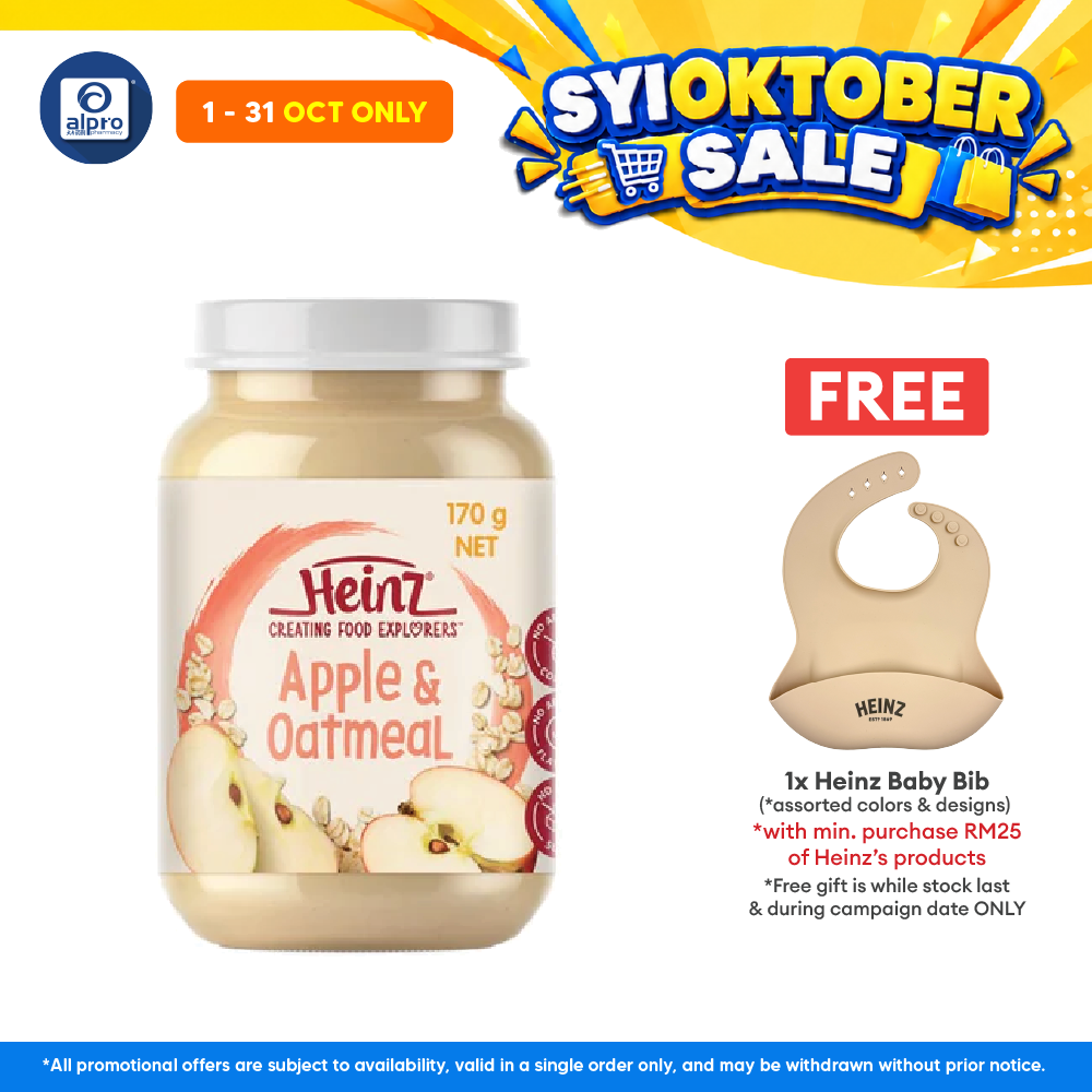 Heinz Apple & Oatmeal Jar Food 170g