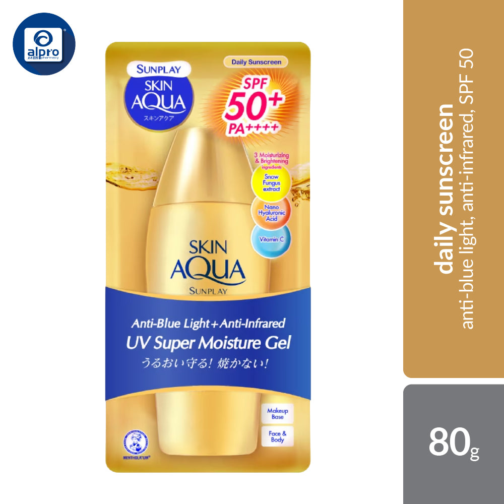 Sunplay UV Super Moisture Gel SPF50 80g | Anti-Aging Peptide Carnosine