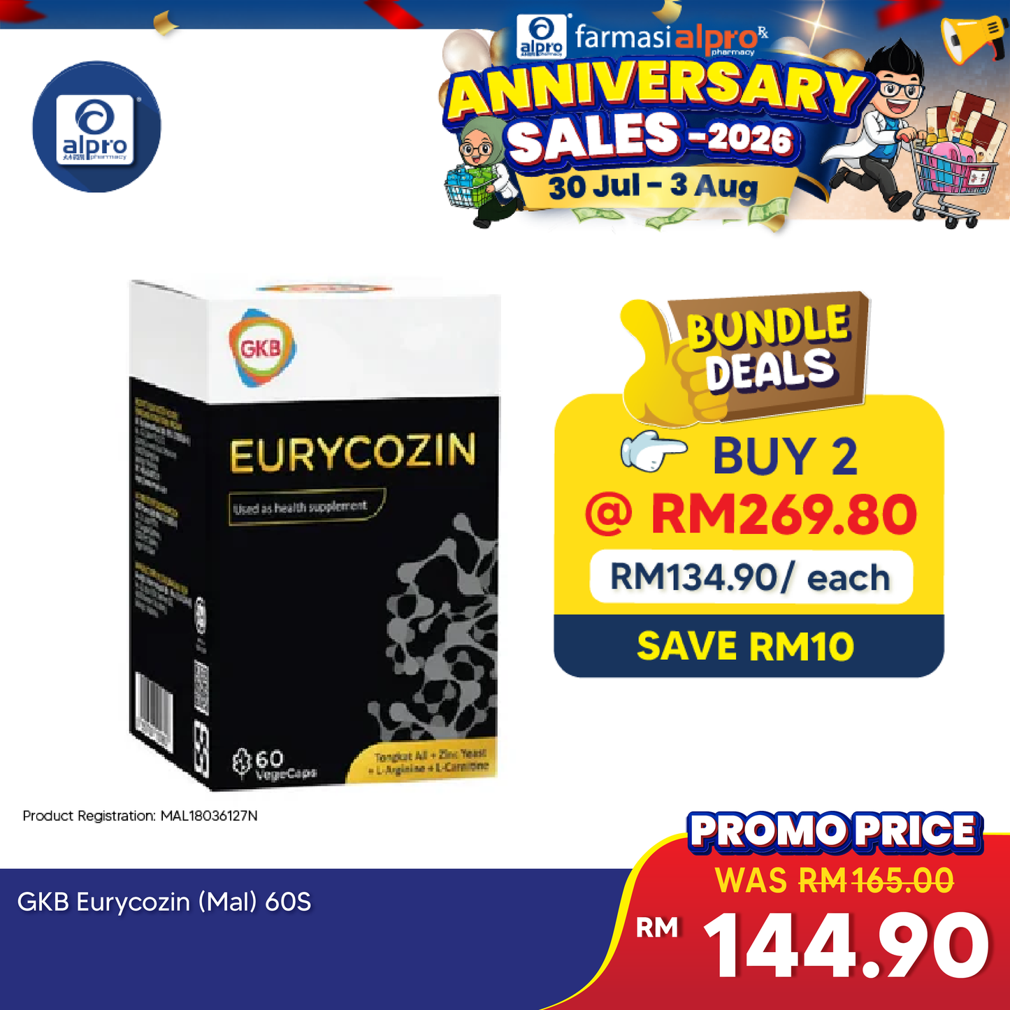 GKB Eurycozin 60s | Energy Booster GKB