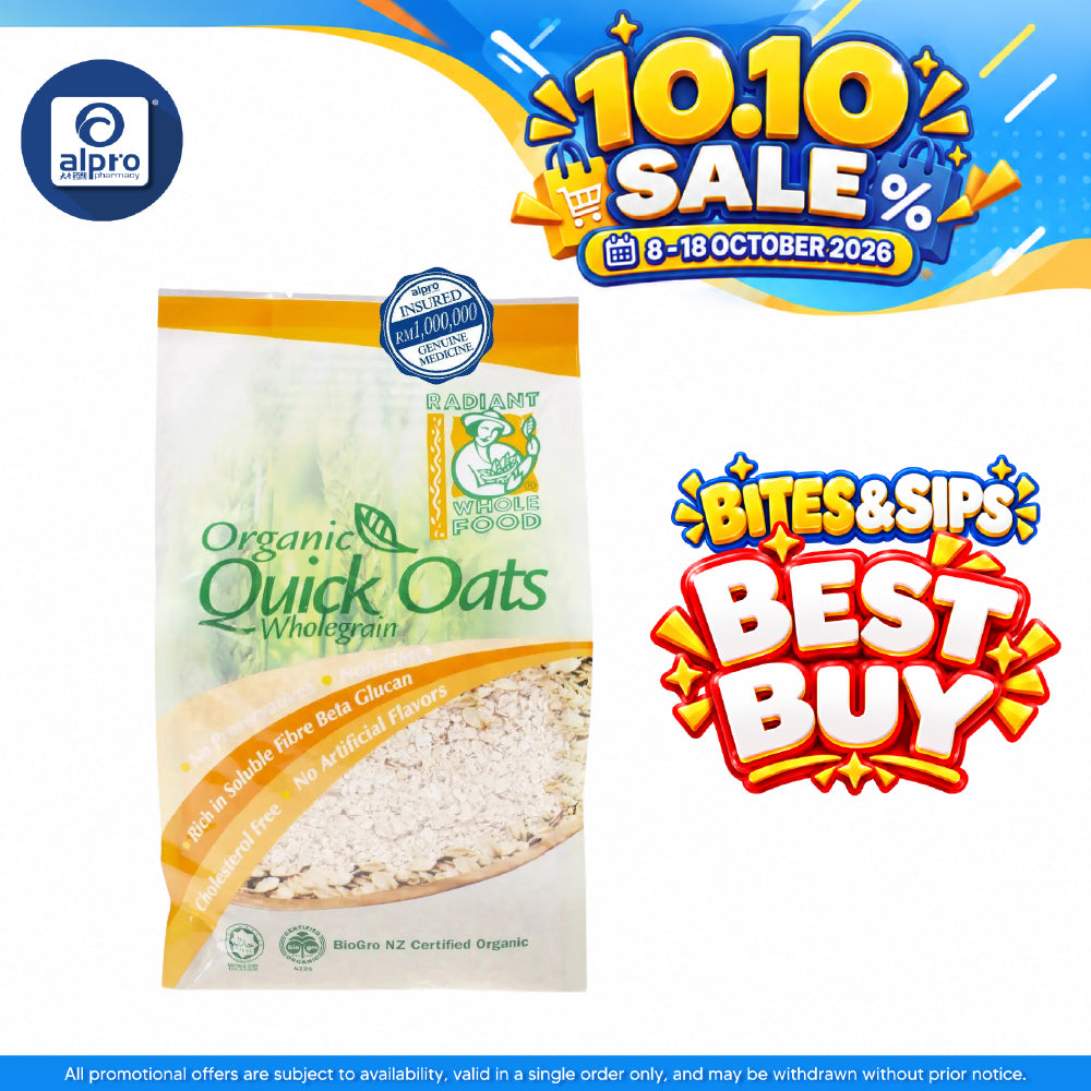 Radiant Organic Quick Oats 500G