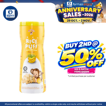 Mommy J Pure Rice Puff Real Banana 45g