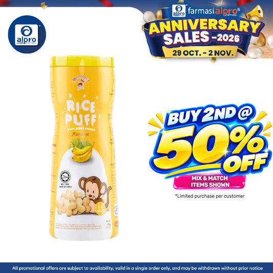 Mommy J Pure Rice Puff Real Banana 45g