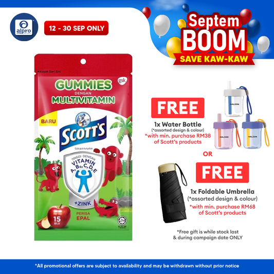 Scotts Multivitamin Gummies Apple Zipper 15s
