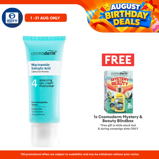 Cosmoderm Niacinamide Balancing Gel-Cream Moisturizer 50ml | Improve Texture & Tone Cosmoderm