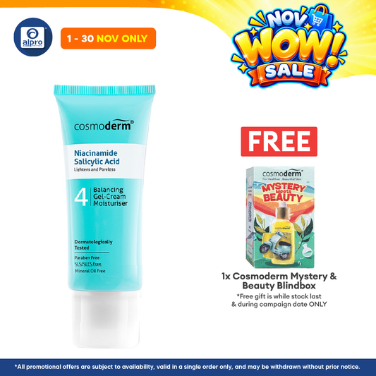 Cosmoderm Niacinamide Balancing Gel-Cream Moisturizer 50ml | Improve Texture & Tone