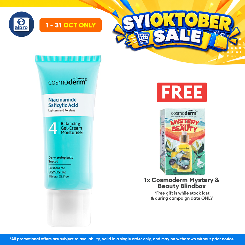 Cosmoderm Niacinamide Balancing Gel-Cream Moisturizer 50ml | Improve Texture & Tone