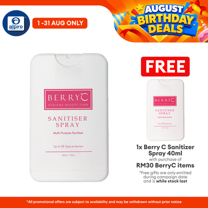 Berry C Sanitizer Spray 40ml | Non-Alcohol Sanitizer Alpro Pharmacy