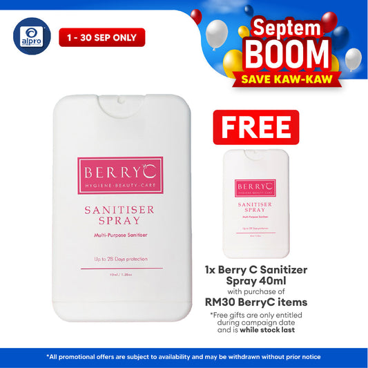 Berry C Sanitizer Spray 40ml | Non-Alcohol Sanitizer Berry C