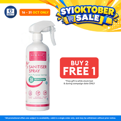 Berry C Sanitizer Spray 500ml | Non-Alcohol Sanitizer