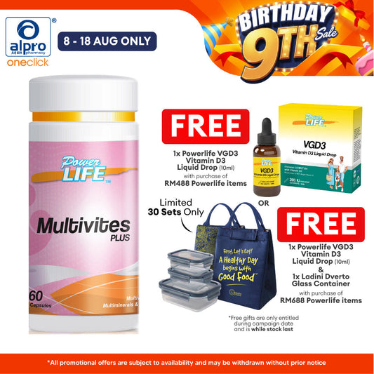 Powerlife Multivites Plus 60s | Multivitamins and Minerals Powerlife