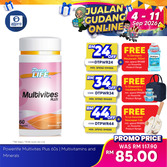 Powerlife Multivites Plus 60s | Multivitamins and Minerals Kinohimitsu