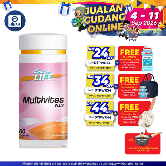 Powerlife Multivites Plus 60s | Multivitamins and Minerals Powerlife