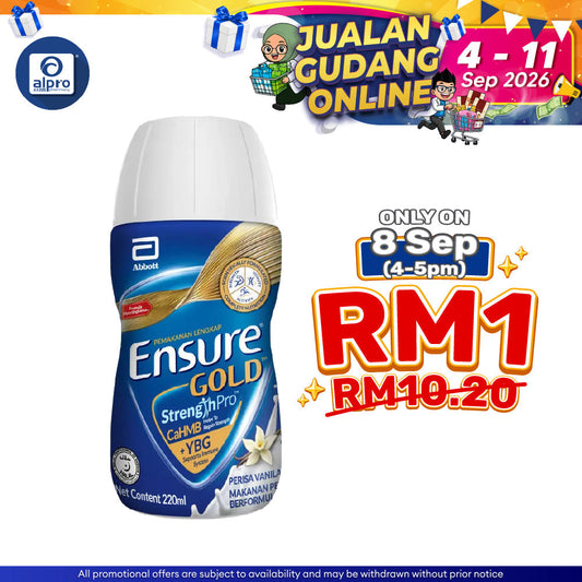 Abbott Ensure Gold YBG Vanilla 220ml Ensure