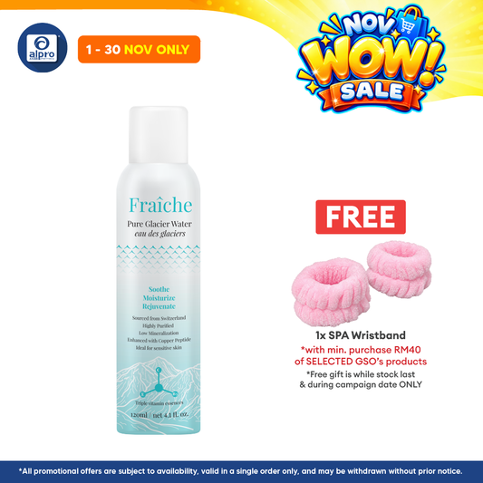 GSO Fraiche Pure Glacier Water 120ml | Sooth, Moisturize & Rejuvenate