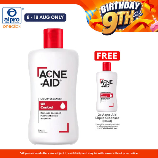 Acne-Aid Liquid Cleanser Oil Control 100ml | Soap-Free Liquid Cleanser Acne-Aid