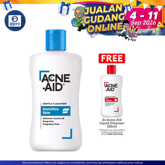 Acne-Aid Gentle Cleanser Sensitive Skin 100ml | Soap-Free Gentle Cleanser Acne-Aid