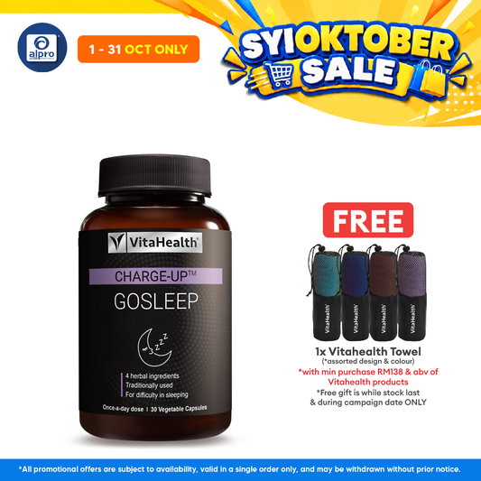 Vitahealth Charge-Up Gosleep 30s | Relax & Sleep Tight