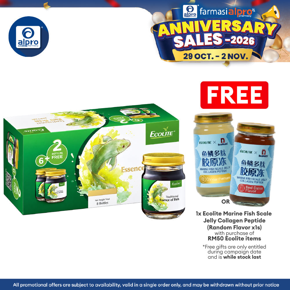 Ecolite Pati Ikan Traditional Essence of Fish 70mL 6s+2s | Support Daily Energy & Well-Being