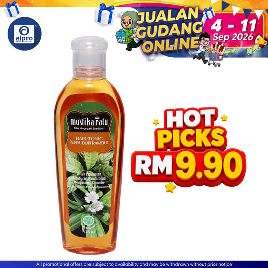 Mustika Ratu Ramuan Penyubur Rambut 175ml | Hair Tonic for Dandruff Treatment & Hair Growth Mustika Ratu