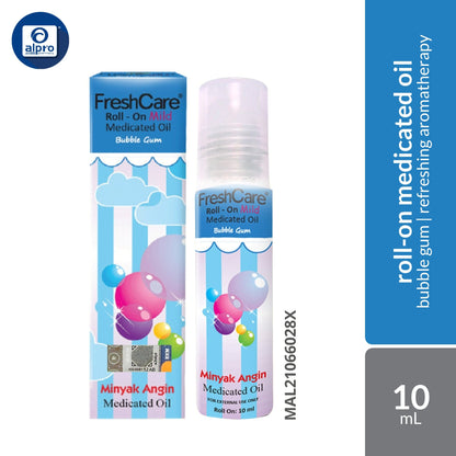 Fresh Care Roll On Bubble Gum 10ml Fresh Care
