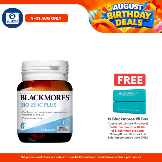 Blackmores Bio Zinc Plus 30s | Maintains Healthy Skin Blackmores