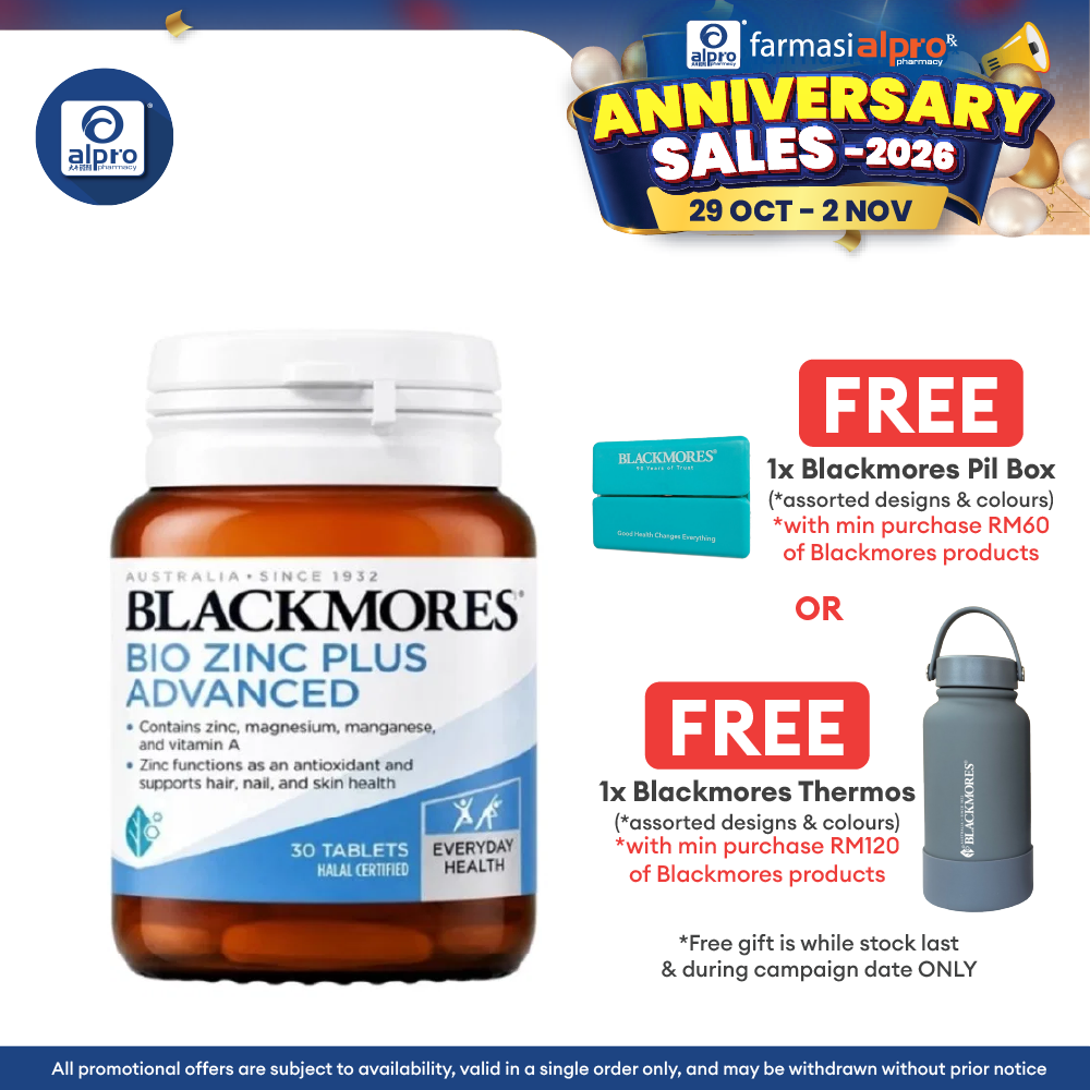 Blackmores Bio Zinc Plus 30s | Maintains Healthy Skin
