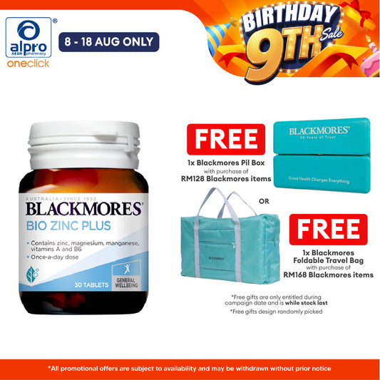 Blackmores Bio Zinc Plus 30s | Maintains Healthy Skin Blackmores